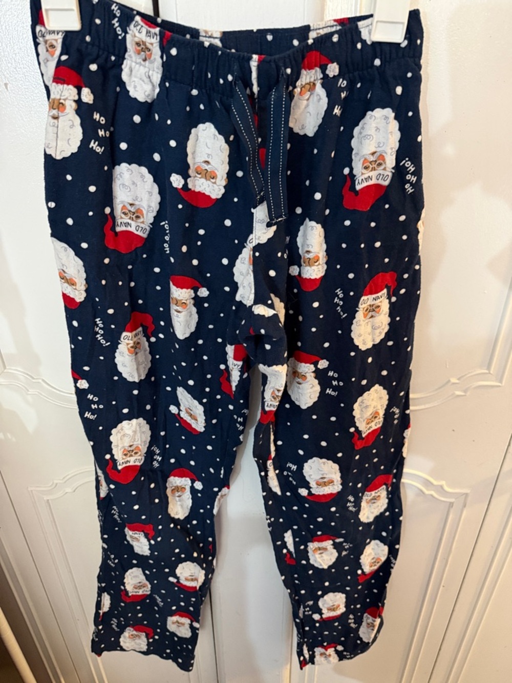 Old Navy Navy Santa Print women Pajama Bottoms